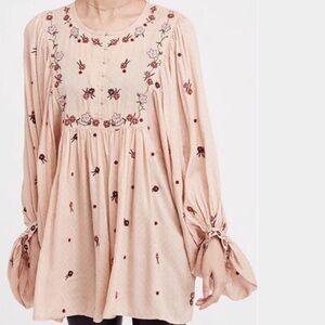 Free People Kiss From A Rose Tunic Boho Top